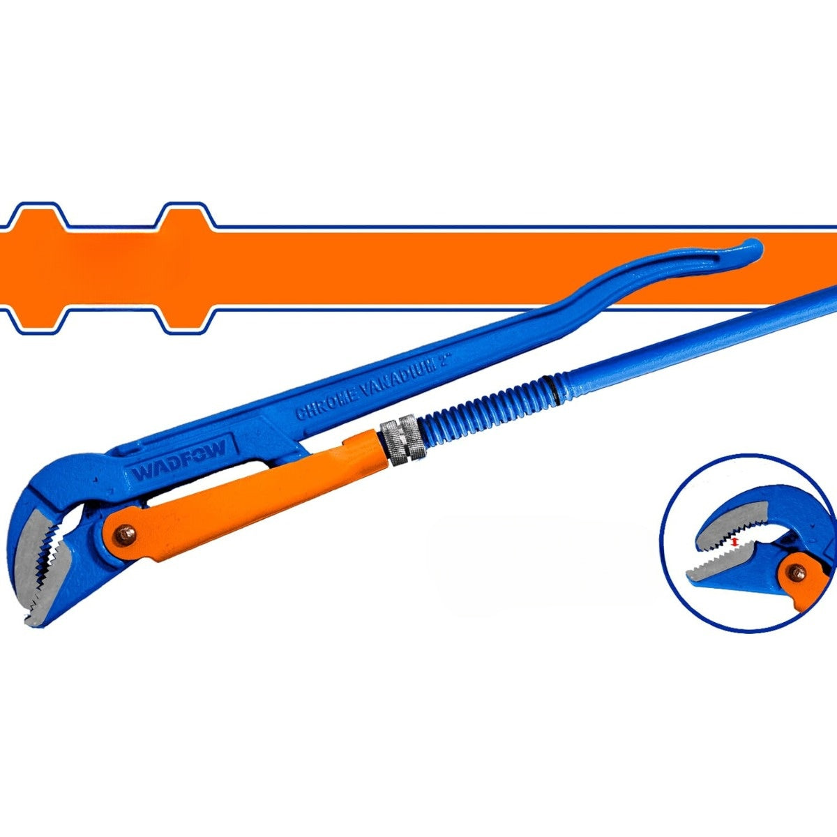 Llaves de tubo sueca de trabajo pesado de 90º  Acero al carbono.