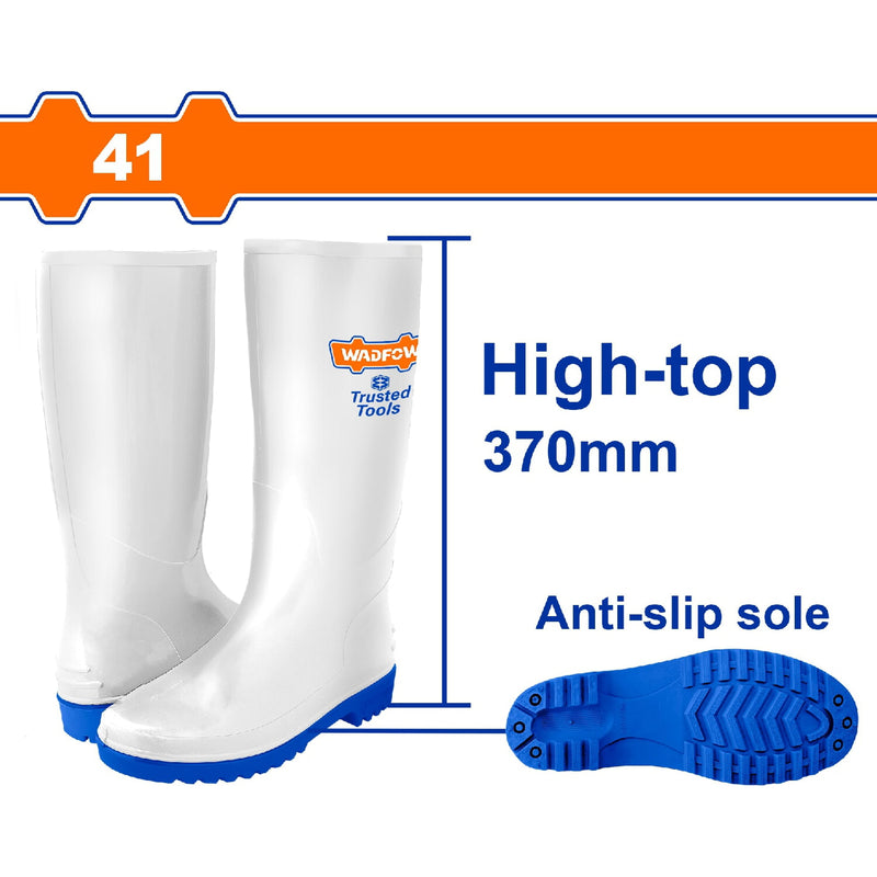 Botas caucho extra altas Talla 41. 100% Resistente al agua. PVC. Suela antiresbalante. Altura:370mm.