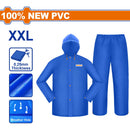 Traje de Lluvia Pantalón y Gabardina. 100%PVC. Talla XXL. Espesor 0.25mm. Impermeable.