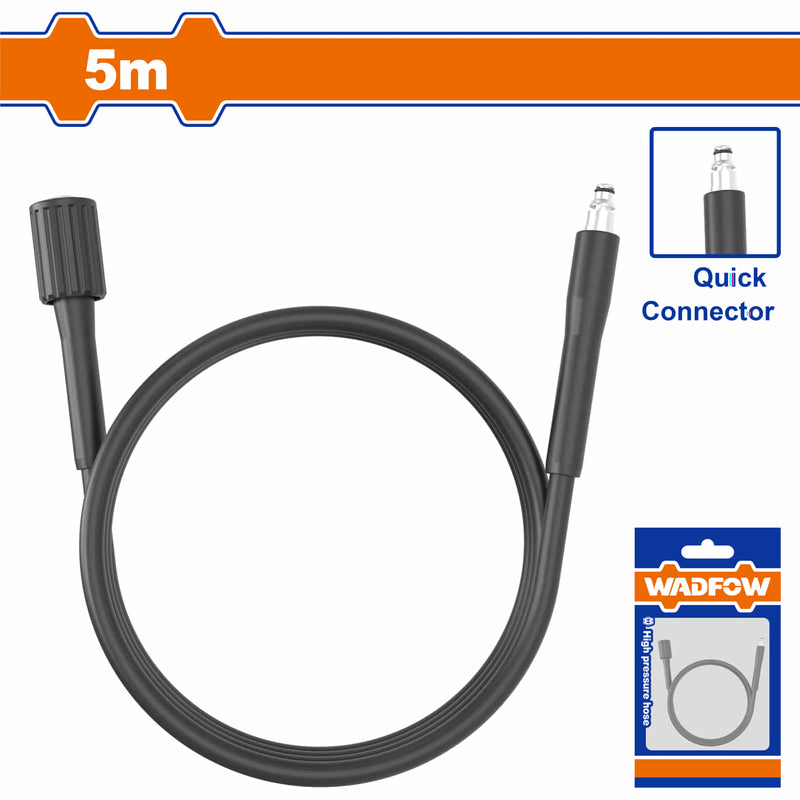 Manguera hidrolavadora de alta presión (Conector rápido) Long: 5 Metros PVC Conector rápido Adecuado para WHP1A11 / WHP3A12 /WHP3A14 /WHP3A18