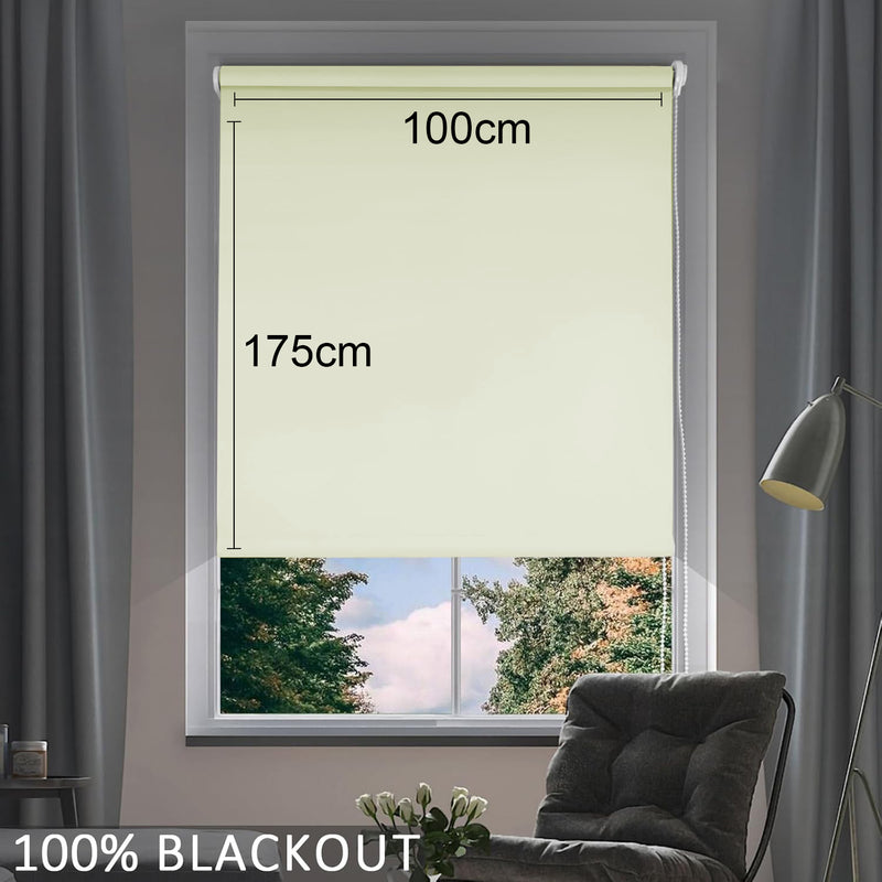 Blackout  roller 100% opaco 100 x 175 cm Color Beige Claro