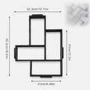 Molde Cemento Para Veredas. Pavimento. Plantilla Para Concreto Tipo "L" – 42.2 X 32.3 X 21 Cm.