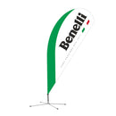 Bandera Publicitaria De Benelli Blanca Doble Lado