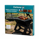 Parrillera Portátil De Carbón 46X30x40cm Plegable Hierro Con Estante Inferior. Asador De Carbón
