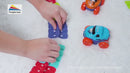 Pista De Carreras Flexible Con Auto LED. Circuito Armable Y Modular. Juguete De 46 Piezas Para Niños.