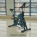 Bicicleta Spinning Estática Para Interiores Con Volante De Inercia Y Monitor Digital. Color Negro Y Rojo (106X120cm).