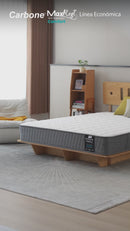 Colchones Semi-Ortopédicos Empacados Al Vacío Max Rest. Línea Económica Con Resortes, 23Cm (9") Espesor. Textil Bekaert Deslee Original De Belgica Nivel De Firmeza 5.