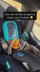 Juguete Para Niños. Mini Consola De Carreras Portátil Con Volante Y Carga USB.  Pantalla No Digital Analogo