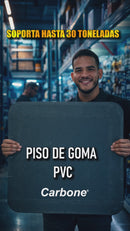 Pisos Para Taller De PVC Suave Tipo Epóxico Plástico De Alta Resistencia Y Alto Tráfico Pvc Tiles Suelo Goma De Garaje Antideslizante  (50X50cm X 6Mm) (Se Vende Por Baldosa)