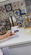 Prensa Molde Para Hamburguesas De Aluminio De Grado Alimenticio Con Mango De Madera 4.7” (11.8Cm) Diámetro, 0.71” (1.8Cm) Altura Y 150Grs. Moldeador Formador De Carne.