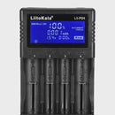 Cargador Inteligente De Baterías Con Pantalla LCD. Cargador Universal 4 Ranuras Independientes Para Baterías Recargables Li-Ion Nimh Nicd AA AAA 18650. Lii-Pd4