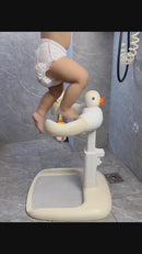 Estación De Baño De Pie Para Bebé Con Diseño De Patito. Soporte Ergonómico Seguro Para Tina, Ducha O Bañera.