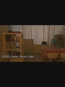 Lámpara Nocturna Inteligente Recargable Con Sensor De Movimiento. Luz LED Cálida 5V Inalámbrica. Alcance De 3 A 5 M.