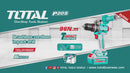 Drill Taladro Percutor 96N.M 20V Función De Impacto.  Mandril Metálico Jacobs. Motor Sin Escobillas. Incluye Batería, Cargador Y Accesorios.