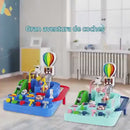 Pista De Carritos Espacial Interactiva Para Niños. Set Con 2 Mini Carros, 6 Botones De Control Y Base De Aventura Espacial. Jueguete De Carreras