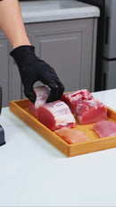 Cortador De Carne Manual. Rebanadas De 2 Y 4 Mm. Rebanador Preciso. Rebanadora De Alimentos Con Espesor Ajustable.