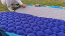 Colchoneta Inflable Camping Ultraligera Nylon 40D. Sleeping Mat Colchón Impermeable Con Válvula Doble Portátil Compacta Para Senderismo Mochilero (190X60x6cm) Color Negro