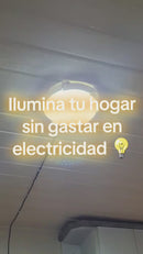Lámpara Solar LED De Techo 200W Con Panel De Silicio Y Control Remoto. Luz Blanca Fría Para Interiores Y Exteriores Con Panel Solar.