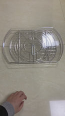 Bandeja Giratoria Deslizable Organizador De Refrigerador De 16.5X11.1”X1.4” (41.9X 28.2X3.6 Cm) De PET. Lazy Suzan Para Cocina Y Comedor.