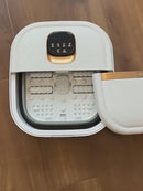 Tina Spa Para Pies Plegable Con Mini Rodillos Y Luz UV. Tina De Masajes Para Pies Con Calor Y Vibración. Pedicure. 800W.