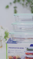 Recipientes Herméticos De Vidrio (Set De 4). Vasijas Para Comida.