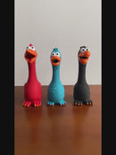 Juguete Para Perro Con Sonido. Pato De Latex. Color Azul.