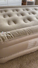 Colchón Inflable Con Bomba Y Batería Litio Incorporada.KING  Colchón De Aire Automático Y Portátil. Cama De Aire. Se Infla En 1 Minuto. Cargador Tipo C. 180Cm X 25Cm X 200Cm.