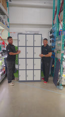 Locker Casilleros Metálicos De 12 Casillas 4 Niveles Con Cerradura De Llave 1850X900x450mm