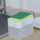 Dispensador De Jabón Con Soporte Para Esponja Para Fregador