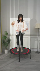 Trampolín De Fitness Profesional Plegable – 105 Cm De Diámetro Con Barra Ajustable. Ideal Para Ejercicios En Casa.