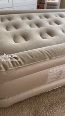 Colchón Inflable Con Bomba Eléctrica Inalámbrica Incorporada (Queen). (200×150×40Cm). Colchón De Aire Automático Y Portátil. Cama De Aire Con 2 Almohadas. Carga Tipo C.