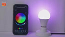 Foco Bombillo Inteligente LED RGB Wifi+Bluetooth. 9W Foco Iluminación RGB Con App Y Control Remoto Compatible Con Alexa Y Google Assistant. Bombilla