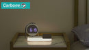 Cargador Inalámbrico Con Reloj Despertador Digital 15W Soporte De Carga Para Teléfono Con Luz De Noche Y Reloj Integrado.
