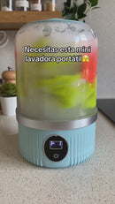 Lavadora Portátil (1 Litro) Con Batería Recargable USB 3000Mah. Lavado Rápido Para Prendas Pequeñas. Compacta E Impermeable.