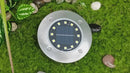 Lampara Solar De Piso Para Exterior. Foco Con 8 LED. Luz Cálida. Resistente Al Agua IP65. (Pack De 4)