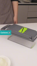 Picadora De Frutas Y Verduras 14 En 1. Cortadora, Rebanadora Y Trituradora Manual Multifuncional.