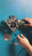 Mini Sierra Circular Compacta 3-3/8" Con Guía Láser, 3 Hojas De Sierra.