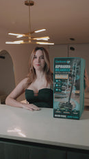 Aspiradora Inalámbrica Inteligente POTENTE 400W 28Kpa Recargable. Succión De Alta Potencia Con Filtro HEPA Y Cepillo Anti-Enredos Cabello Y Greenvisionpro Tech
