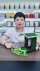 Comedero Para Pajaros Y Aves Con Cámara 4MP Wifi Y Panel Solar. Cámara Inalámbrica Con Detección IA De Especies Y Visión Nocturna Color. IP66. Incluye Memoria SD 32GB.