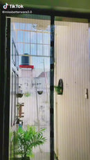 Cortina Mosquitera Magnética Multiuso  Color Blanco Para Puertas. Fácil De Instalar. Tamaño 90X210cm. Malla Antimosquito.