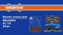 Gato De Tijera Eléctrico 2T 12V Potencia 100W 15A  Rango 120-370Mm