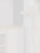 Estante Organizador Con Ruedas (Color Blanco). Repisas Para Almacenamiento Plegable Con 5 Niveles. 160 X 71 X 38Cm.