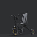 Coche Triciclo Plegable Para Bebé Con Bolsa Y Reposabrazos Acolchado. Color Gris. Cochecito Para Niños.