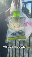 Trampa Para Moscas Desechable Con Cebo, Uso Exterior. Atrapa Hasta 20,000 Moscas. 214 X 198 Mm