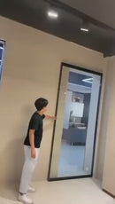 Puertas Corredizas Fantasma Ghost Para Marcos Aluminio Vidrio De 2 Hojas