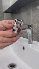 Adaptador Boquilla Universal Flexible Para Grifo De Baño. Accesorio Giratorio Para Lavamanos. Y Cocina. Color Plateado. Bronce Niquelado