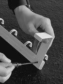 Perchero Para Puerta Sin Perforar De Aluminio Espacial (39Cm). Colgador Multifuncional De 6 Ganchos Compatible Con Puertas De 3.5 A 4.6 Cm. Color Gris.