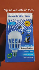 Bombillo Mata Mosquitos. Lámpara Antimosquitos LED 15W 110V Con Luz Ultravioleta. Foco Mata Insectos. Luz Nocturna Repelente.