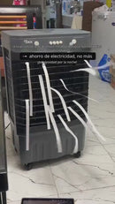 Abanico Acondicionador De Aire Frio Con Agua (50L) Portátil. Ventilador Con Humidificador Y Ruedas 110V.