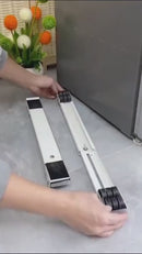 Base Con Ruedas Para Mover Muebles 18"-28" De Hierro, Resistente Para Almacenamiento Y Mudanza. Base Ajustable Rodante.